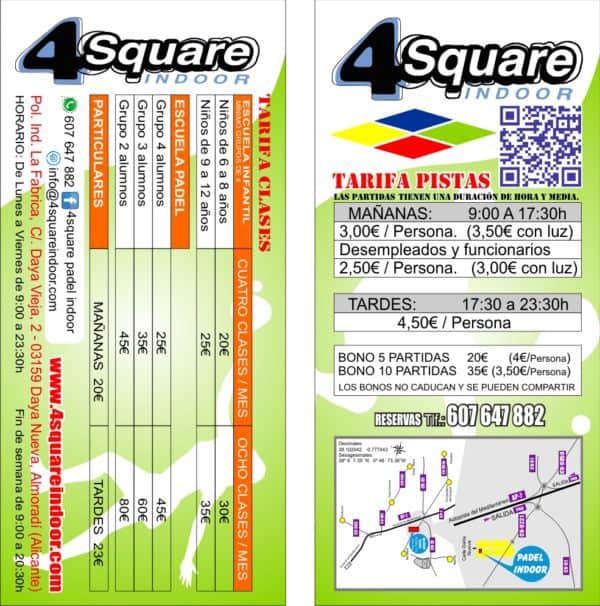 4Square Indoor - padel in Daya Nueva
