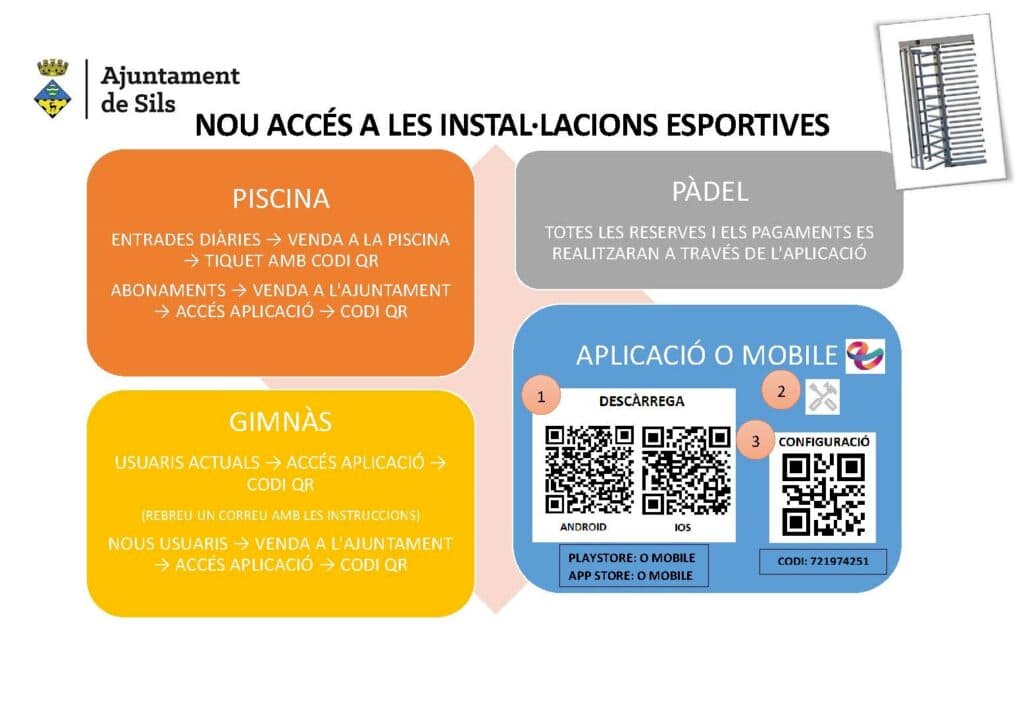 Piscina Municipal Sils - natacion in Sils