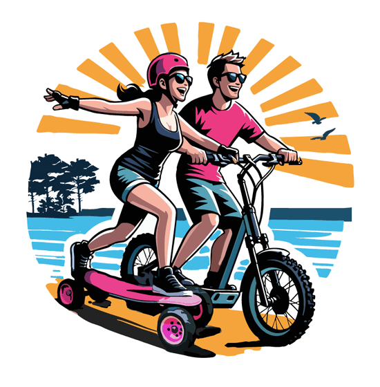 iZi Rider - Skates & Trottinettes Électriques Tout Terrain - Balades Accompagnées - skateboard in Labenne