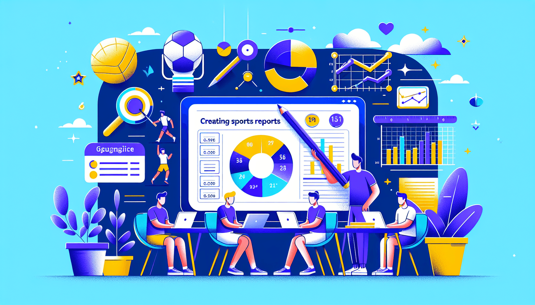 Crea report sportivi