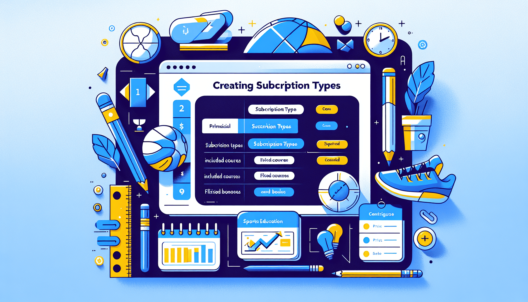 Crea tipi di abbonamento