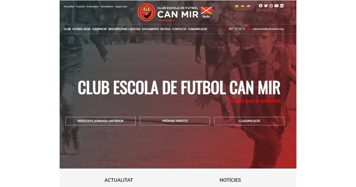 Can Mir Football School Club - fĂștbol in RubĂ